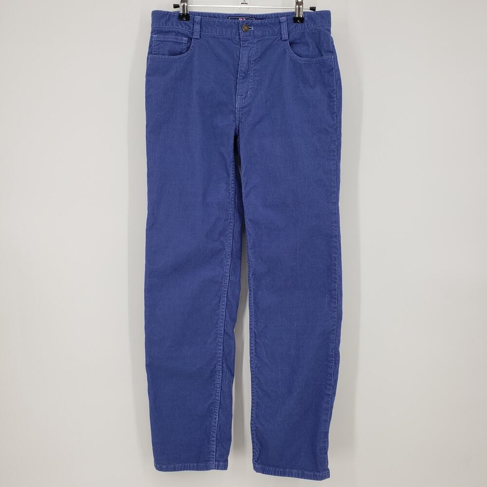 Vineyard Vines Boys Corduroy Pants 16 Blue 5 Pocket Casual Dress Stretch Cotton